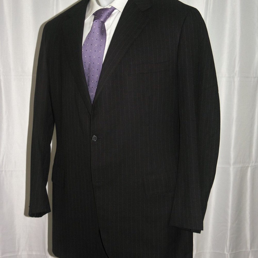 Brooks Brothers Own Make Custom Charcoal Stripe T… - image 6